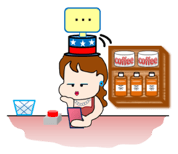 The landlady of a coffee shop part2 sticker #2974177