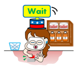 The landlady of a coffee shop part2 sticker #2974178