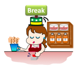 The landlady of a coffee shop part2 sticker #2974179