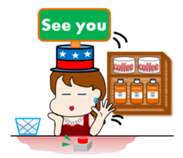 The landlady of a coffee shop part2 sticker #2974181