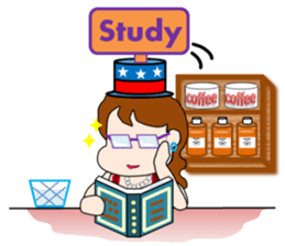 The landlady of a coffee shop part2 sticker #2974183