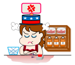 The landlady of a coffee shop part2 sticker #2974184