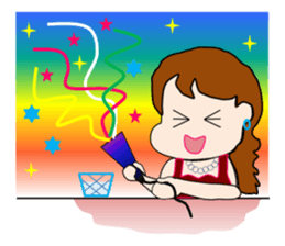 The landlady of a coffee shop part2 sticker #2974187