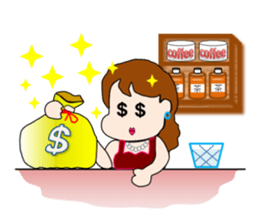 The landlady of a coffee shop part2 sticker #2974188