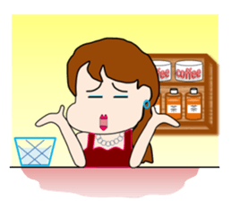 The landlady of a coffee shop part2 sticker #2974192