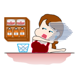 The landlady of a coffee shop part2 sticker #2974193