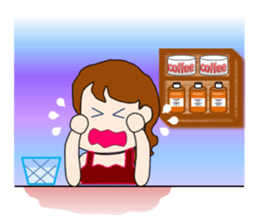 The landlady of a coffee shop part2 sticker #2974194