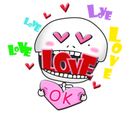 Surprising skeleton sticker #2974242