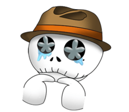 Surprising skeleton sticker #2974248