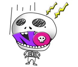 Surprising skeleton sticker #2974252