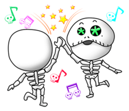Surprising skeleton sticker #2974257