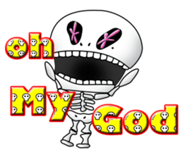 Surprising skeleton sticker #2974261
