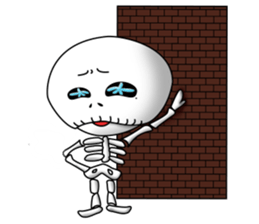 Surprising skeleton sticker #2974265