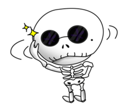Surprising skeleton sticker #2974269