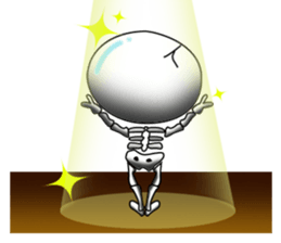 Surprising skeleton sticker #2974274