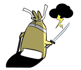 Little QQ samurai sticker #2974478