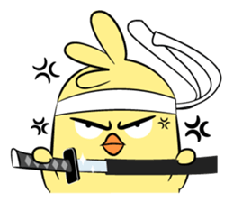 Little QQ samurai sticker #2974493