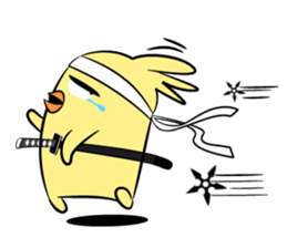 Little QQ samurai sticker #2974498