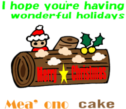 Hawaiian Family Vol.2 Christmas message sticker #2974982