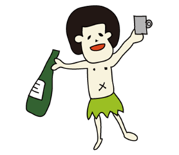 university student Afro sticker #2975136