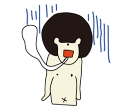 university student Afro sticker #2975147