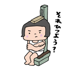 showa bobbed girl sticker #2975559