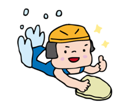 showa bobbed girl sticker #2975562