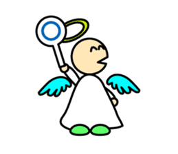Cute angels and demons sticker #2976395