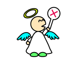 Cute angels and demons sticker #2976396