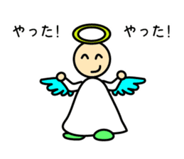 Cute angels and demons sticker #2976404