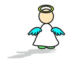 Cute angels and demons sticker #2976405