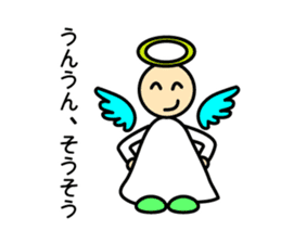 Cute angels and demons sticker #2976409