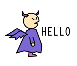 Cute angels and demons sticker #2976417