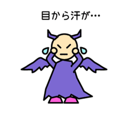 Cute angels and demons sticker #2976419