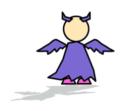 Cute angels and demons sticker #2976425