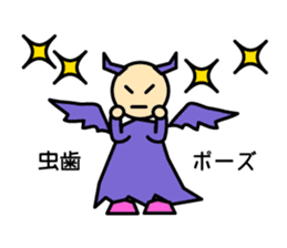 Cute angels and demons sticker #2976433