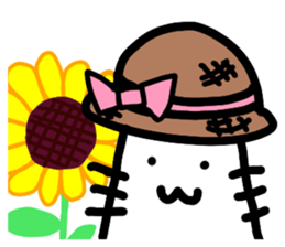 Cat of the form of "M". sticker #2976500