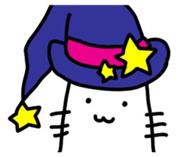 Cat of the form of "M". sticker #2976501