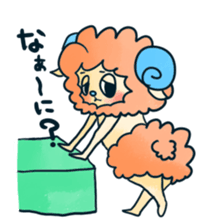 Playful sheep sticker #2976716