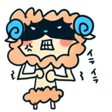 Playful sheep sticker #2976722