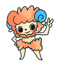 Playful sheep sticker #2976740