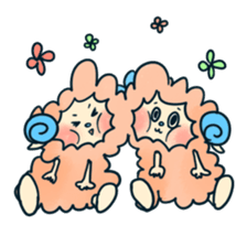 Playful sheep sticker #2976751