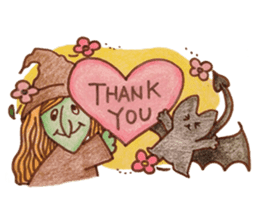 Bustling daily witch sticker #2977316