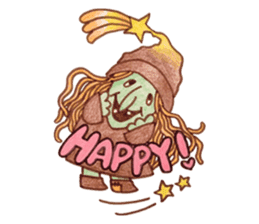 Bustling daily witch sticker #2977317