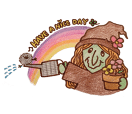 Bustling daily witch sticker #2977321