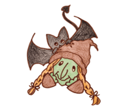 Bustling daily witch sticker #2977322