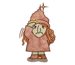 Bustling daily witch sticker #2977326