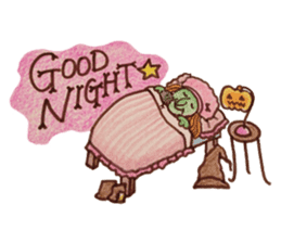 Bustling daily witch sticker #2977328