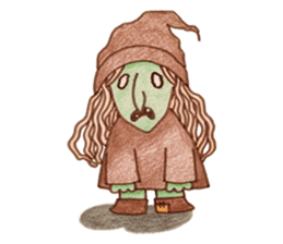 Bustling daily witch sticker #2977333