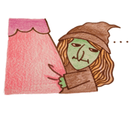 Bustling daily witch sticker #2977334